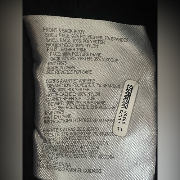 Michael Kors Softshell Moto Coat Belted Funnel Neck Hidden Hood - Picture 8 of 16